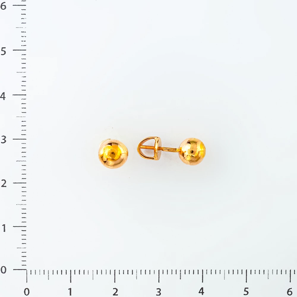 Серьги из желтого золота 585 пробы