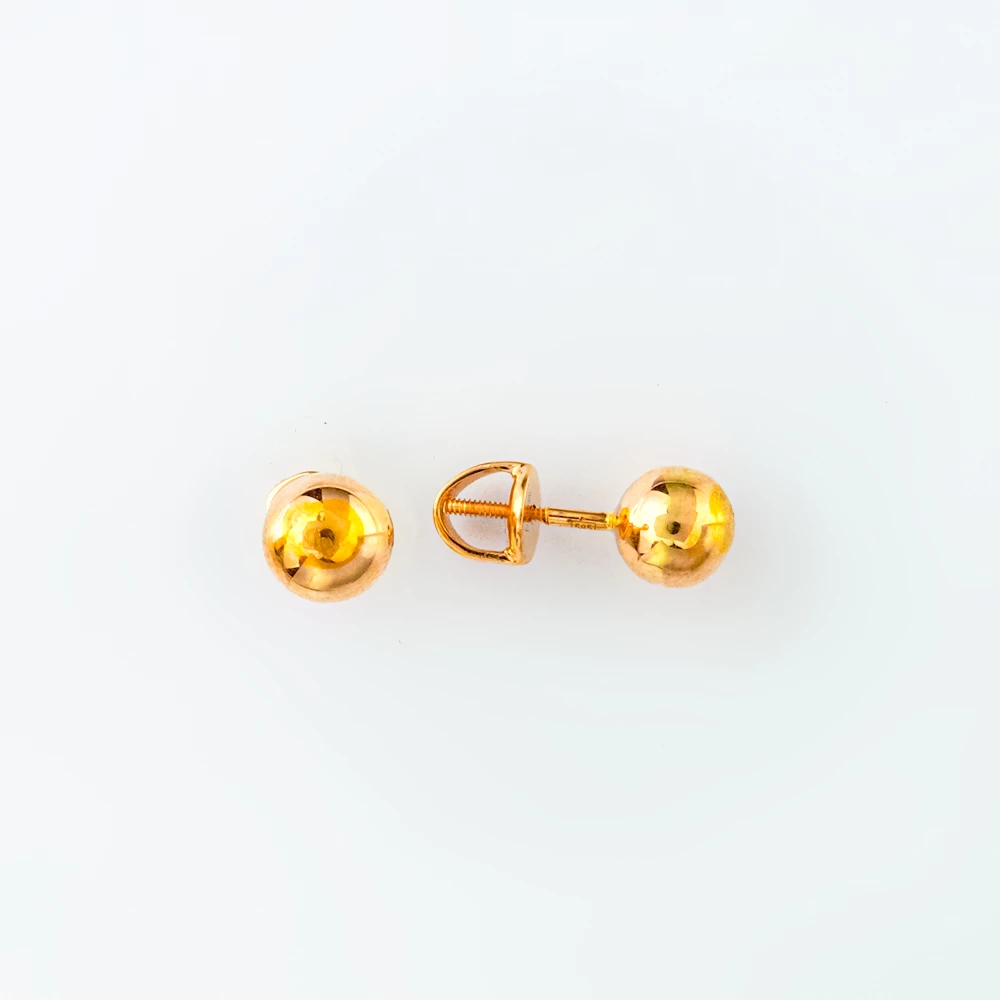 Серьги из желтого золота 585 пробы