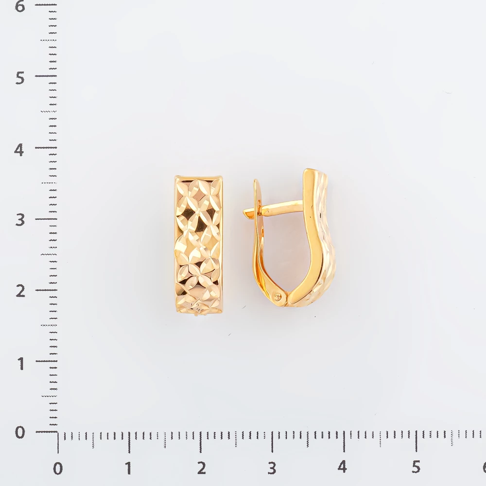 Серьги из красного золота 585 пробы