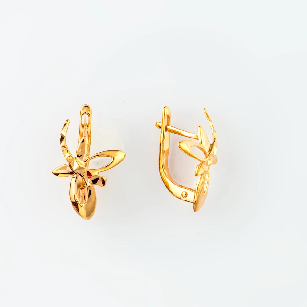 Серьги из красного золота 585 пробы