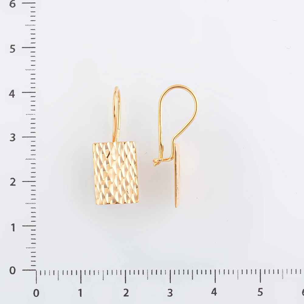 Серьги из красного золота 585 пробы