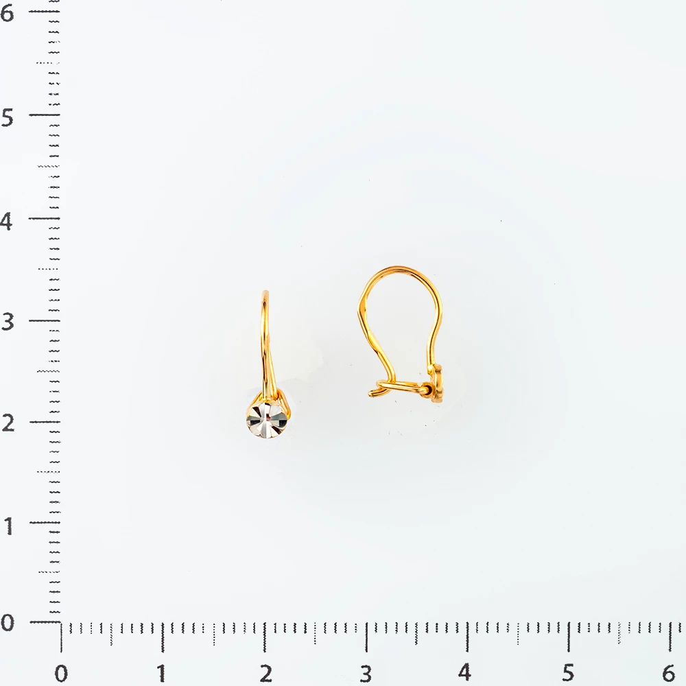 Серьги из красного золота 585 пробы