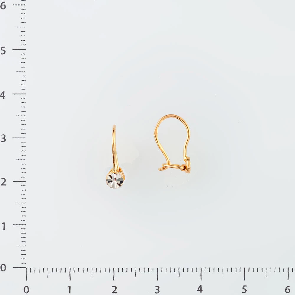 Серьги из красного золота 585 пробы