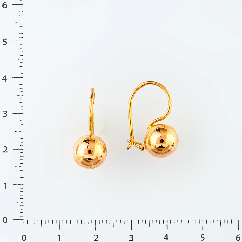 Серьги из красного золота 583 пробы
