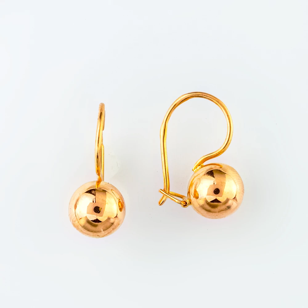 Серьги из красного золота 583 пробы