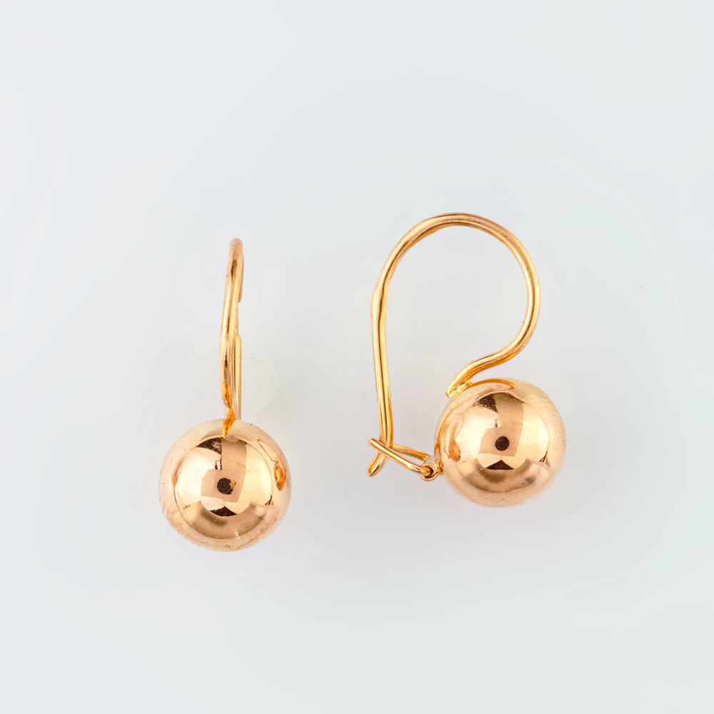 Серьги из красного золота 583 пробы