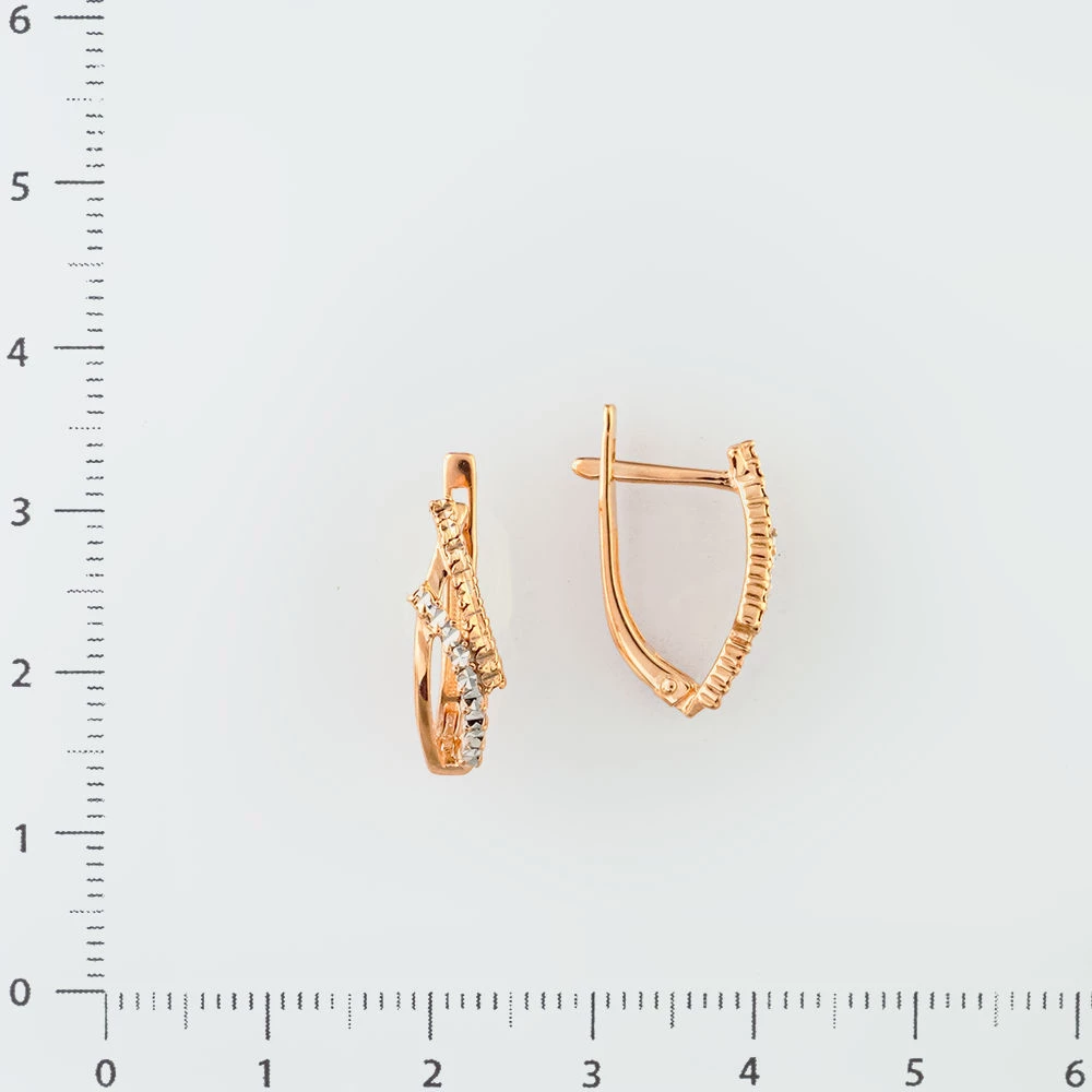 Серьги из красного золота 585 пробы