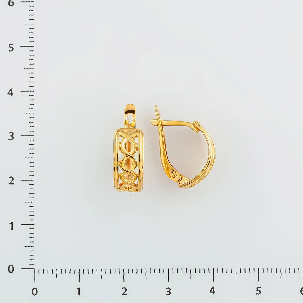 Серьги из красного золота 585 пробы