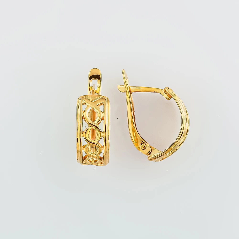 Серьги из красного золота 585 пробы