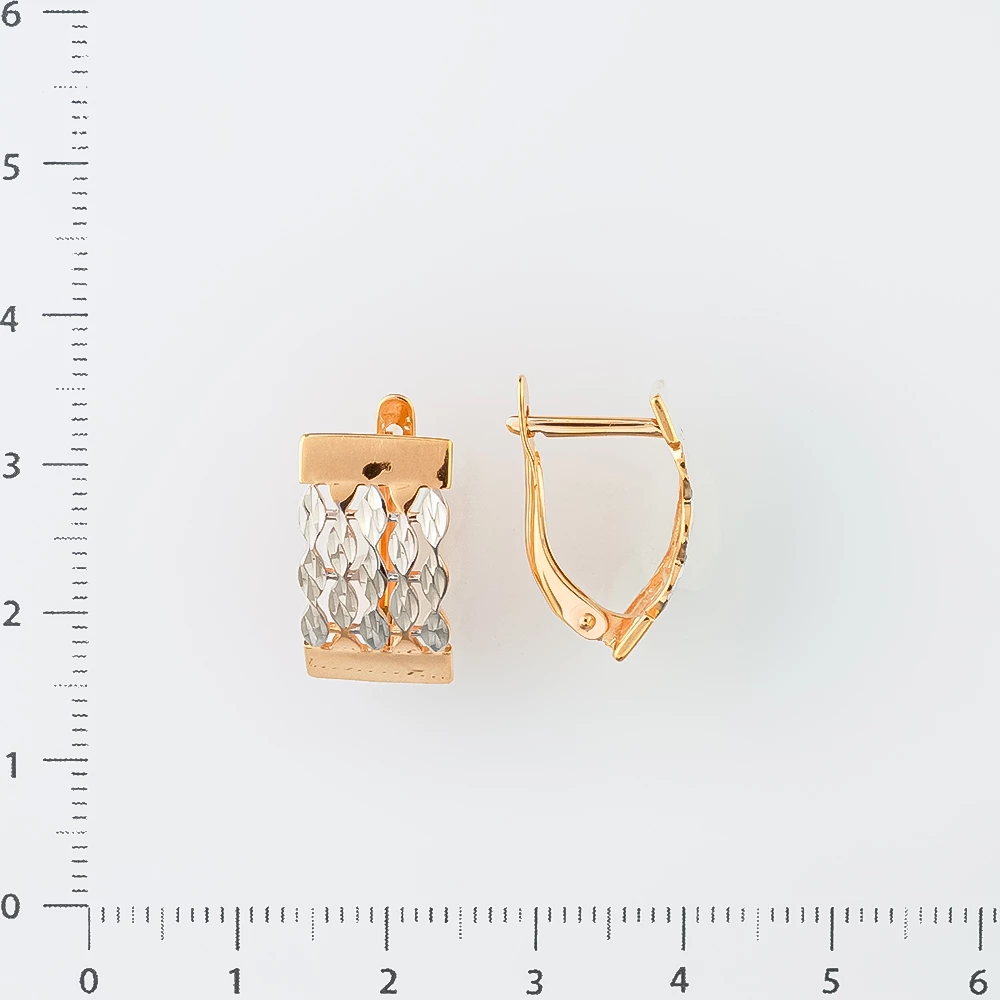 Серьги из красного золота 585 пробы