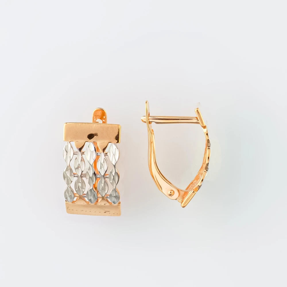 Серьги из красного золота 585 пробы