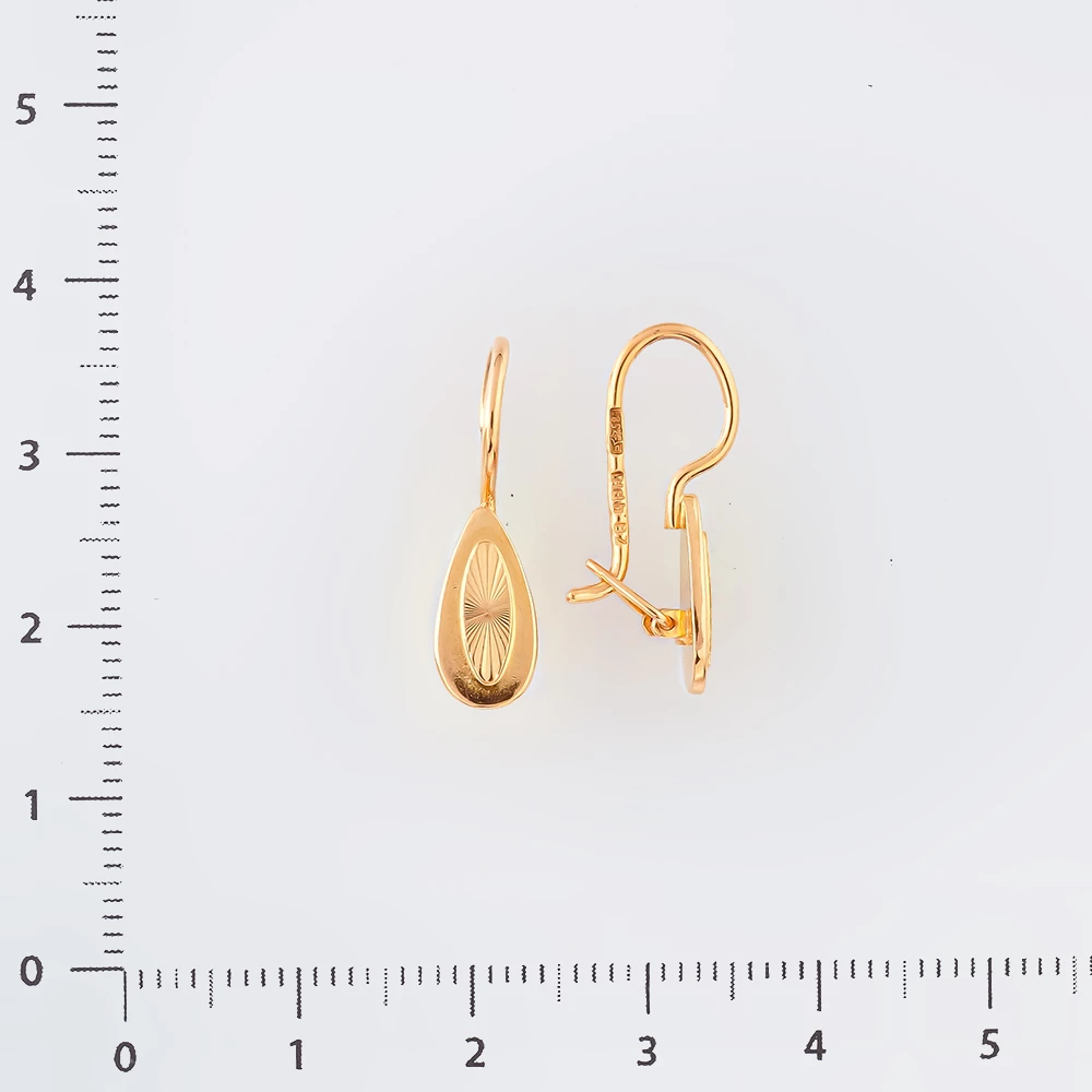 Серьги из красного золота 583 пробы