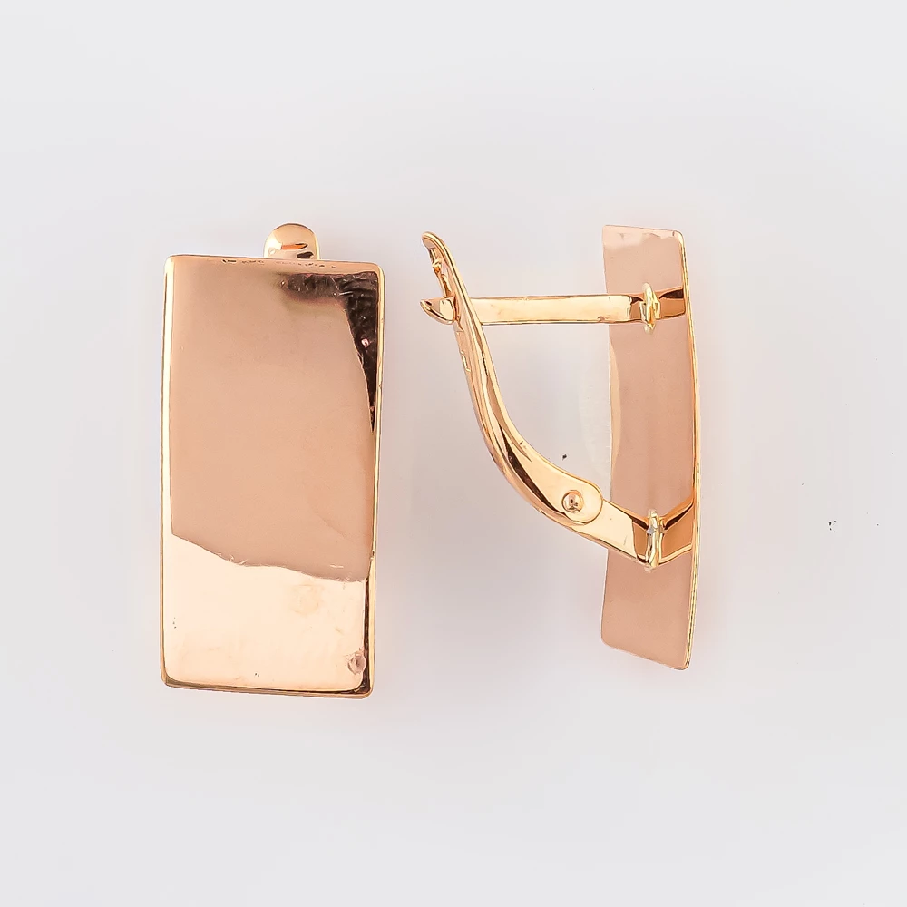 Серьги из красного золота 585 пробы