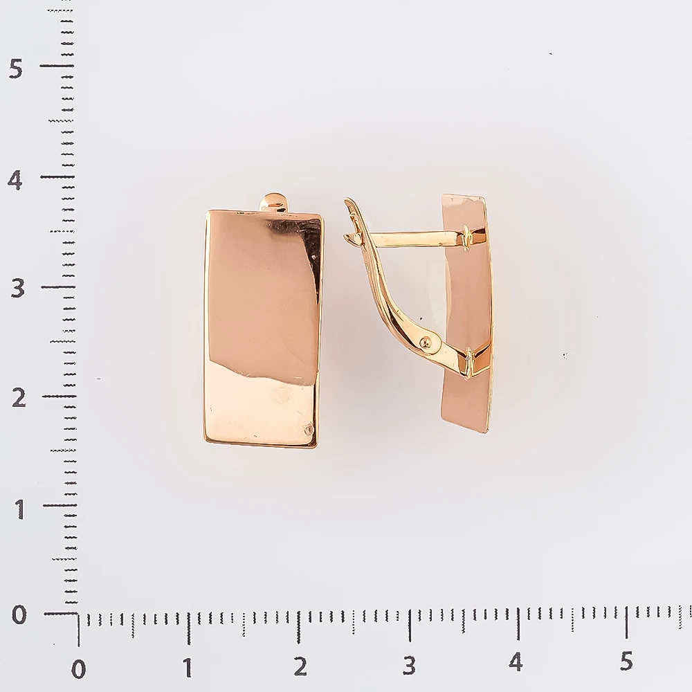 Серьги из красного золота 585 пробы