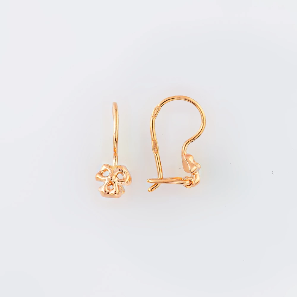 Серьги из красного золота 585 пробы