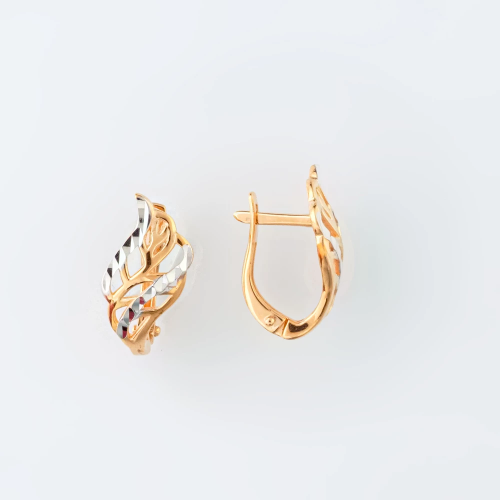 Серьги из красного золота 585 пробы
