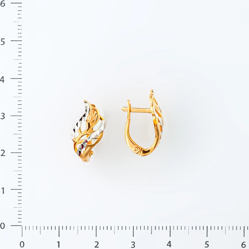 Серьги из красного золота 585 пробы