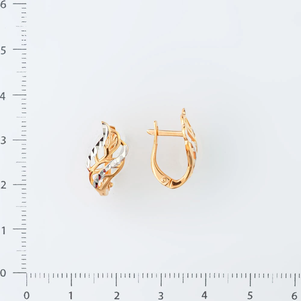 Серьги из красного золота 585 пробы