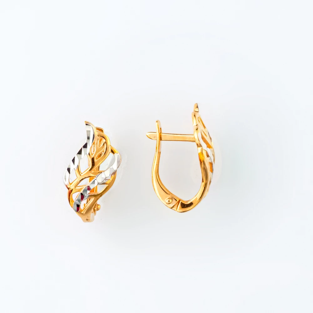 Серьги из красного золота 585 пробы