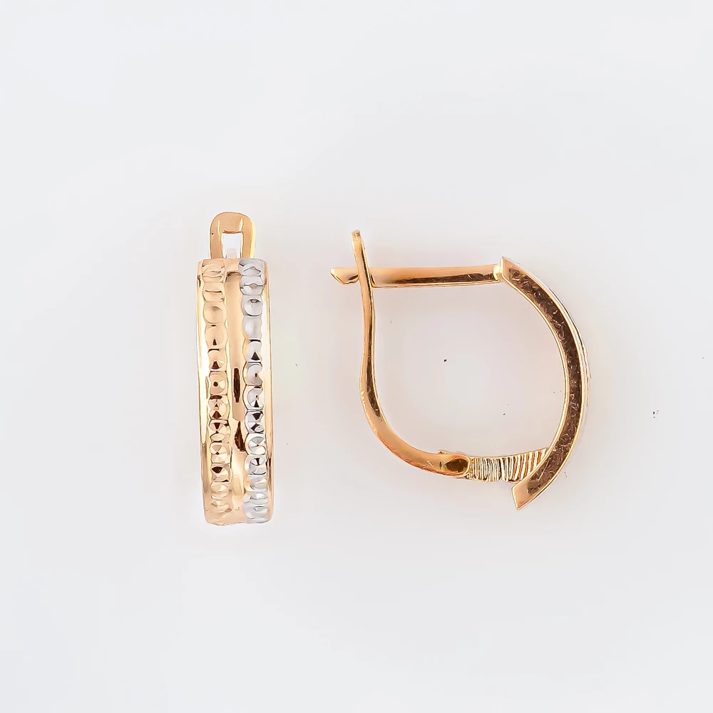 Серьги из красного золота 585 пробы