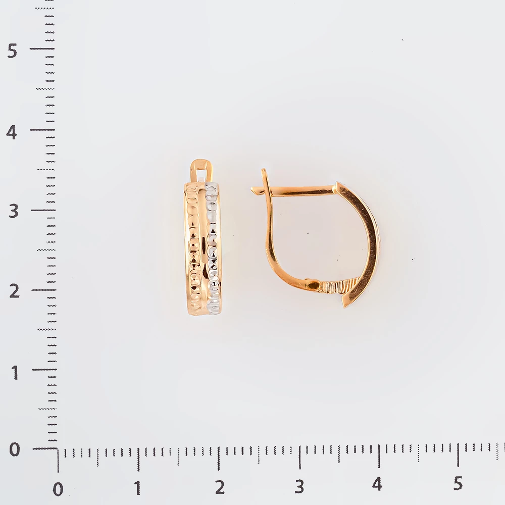 Серьги из красного золота 585 пробы