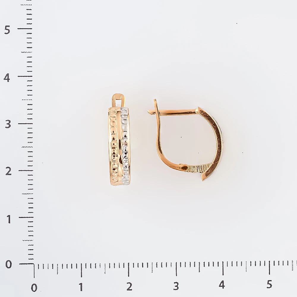 Серьги из красного золота 585 пробы