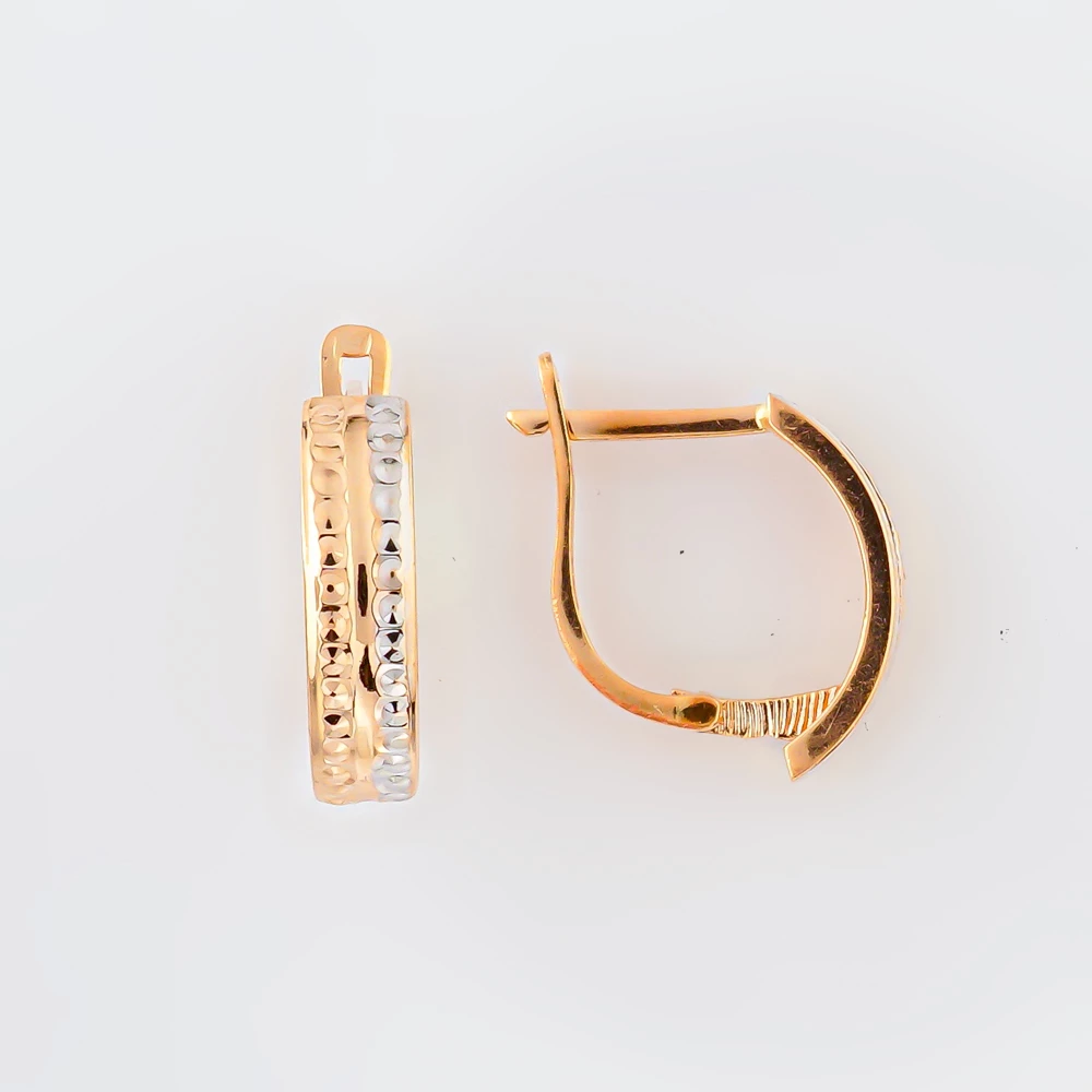 Серьги из красного золота 585 пробы