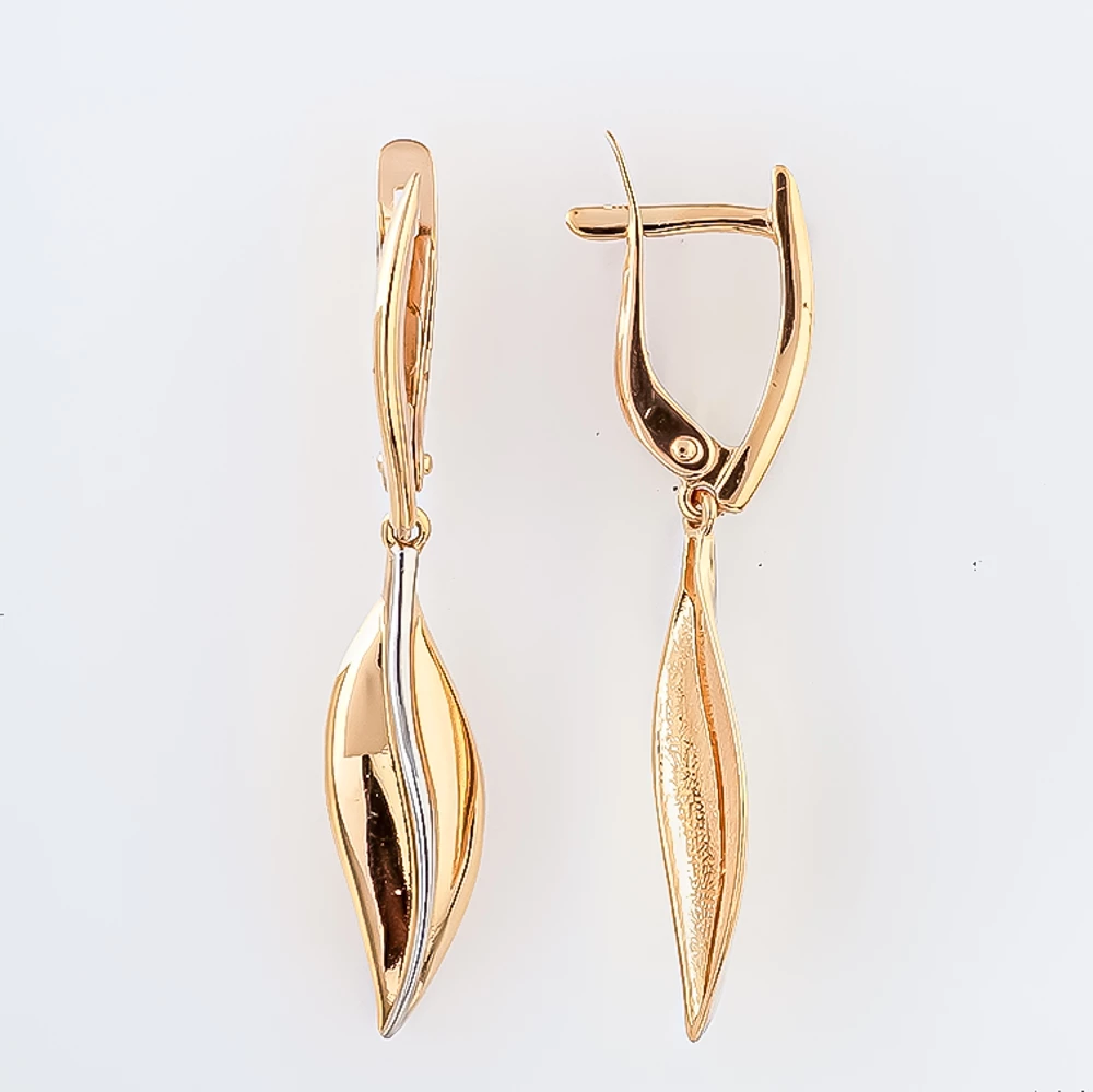 Серьги из красного золота 585 пробы