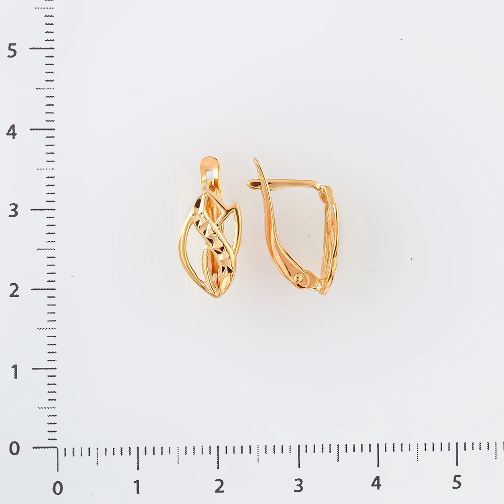 Серьги из красного золота 585 пробы
