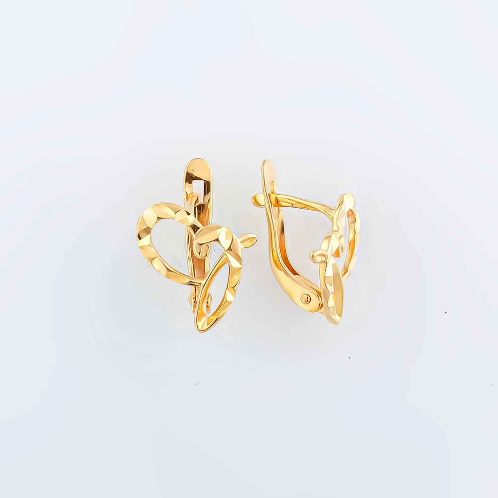 Серьги из красного золота 585 пробы
