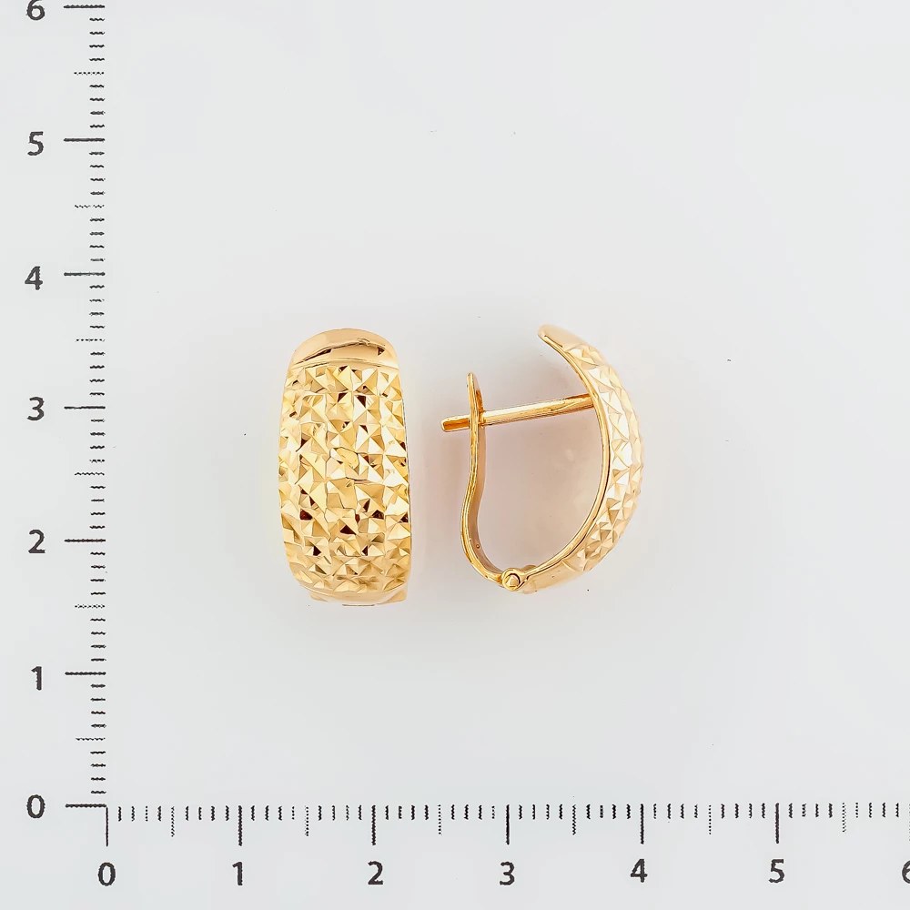 Серьги из красного золота 585 пробы
