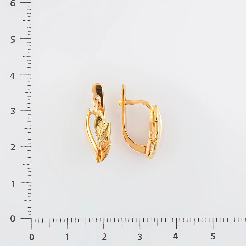 Серьги из красного золота 585 пробы