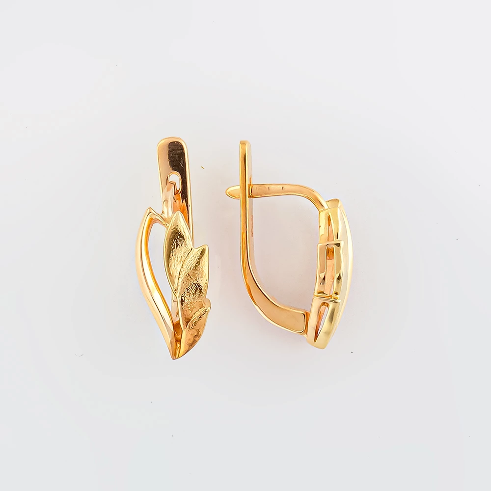 Серьги из красного золота 585 пробы