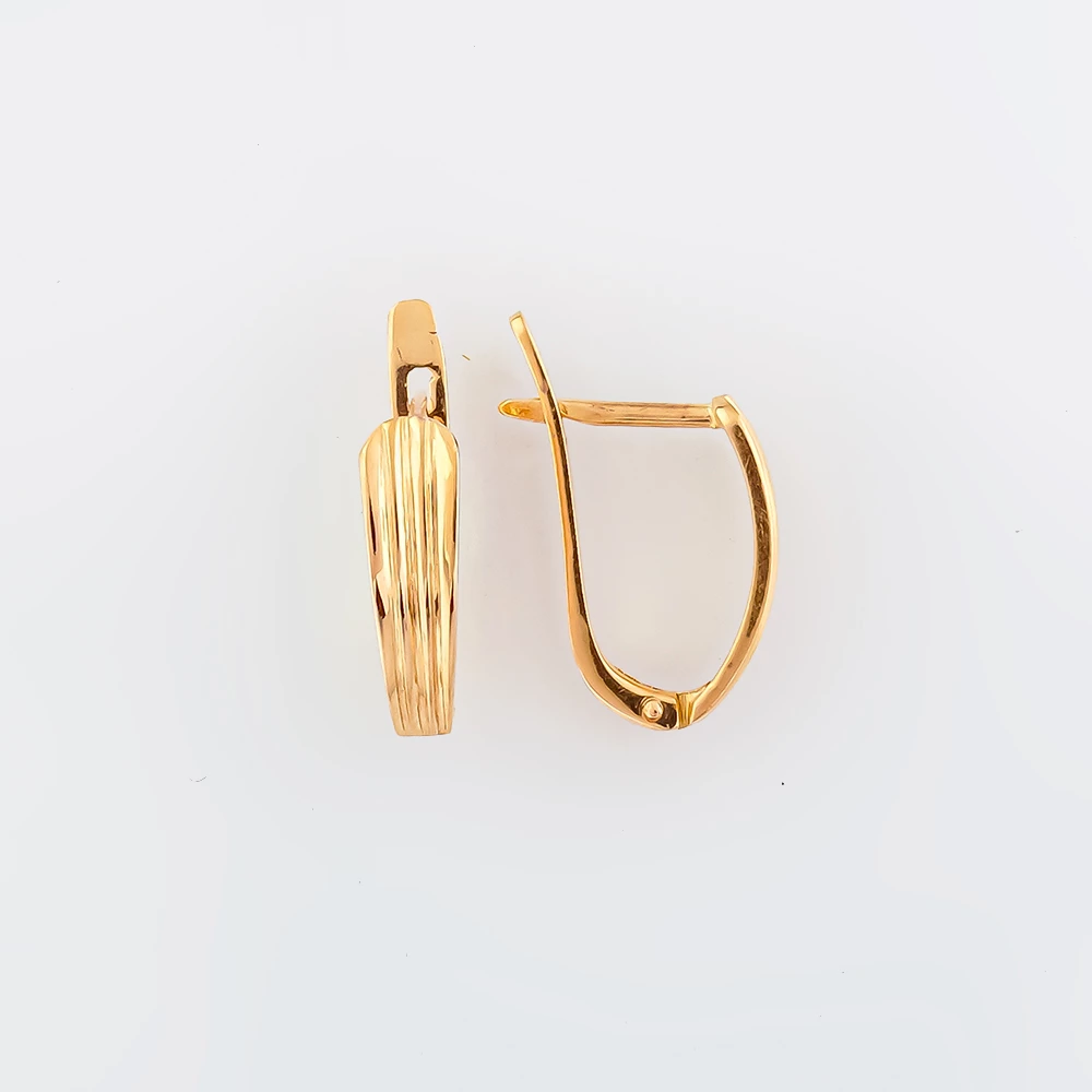 Серьги из красного золота 585 пробы