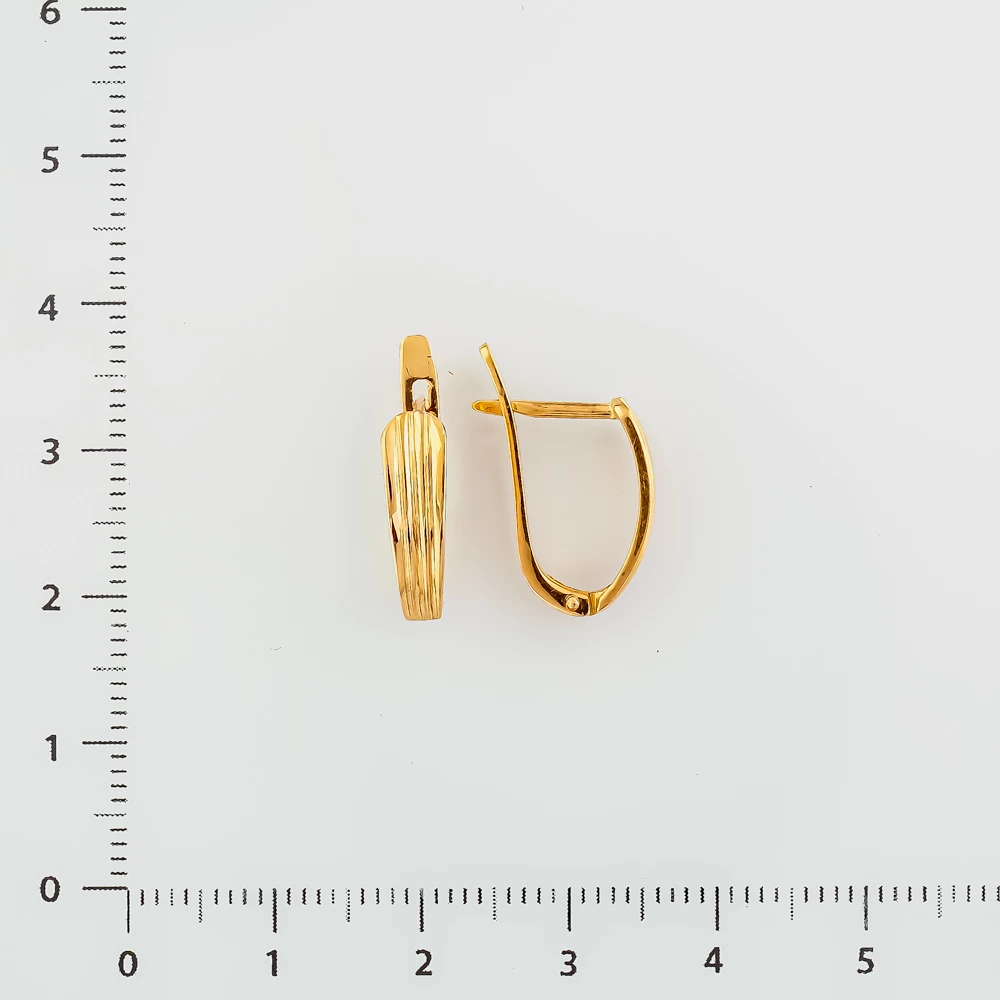 Серьги из красного золота 585 пробы