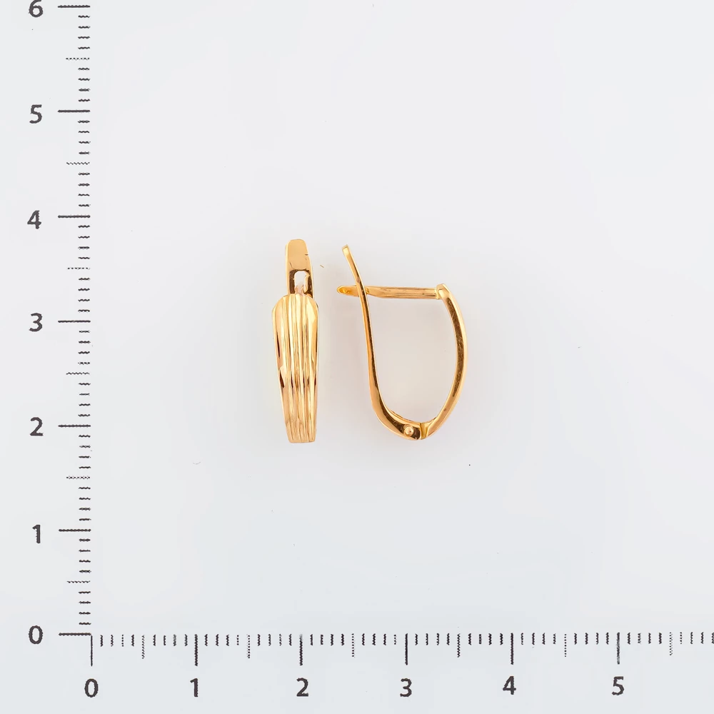 Серьги из красного золота 585 пробы