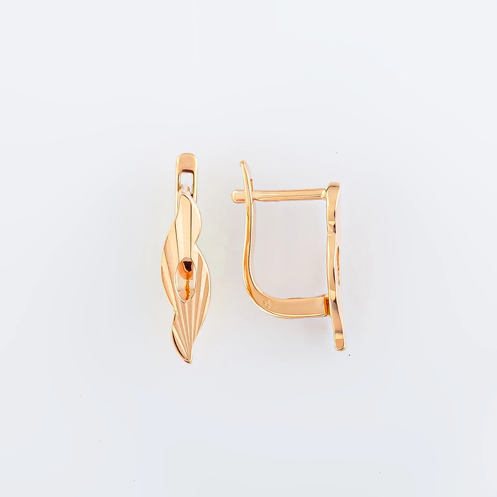 Серьги из красного золота 585 пробы