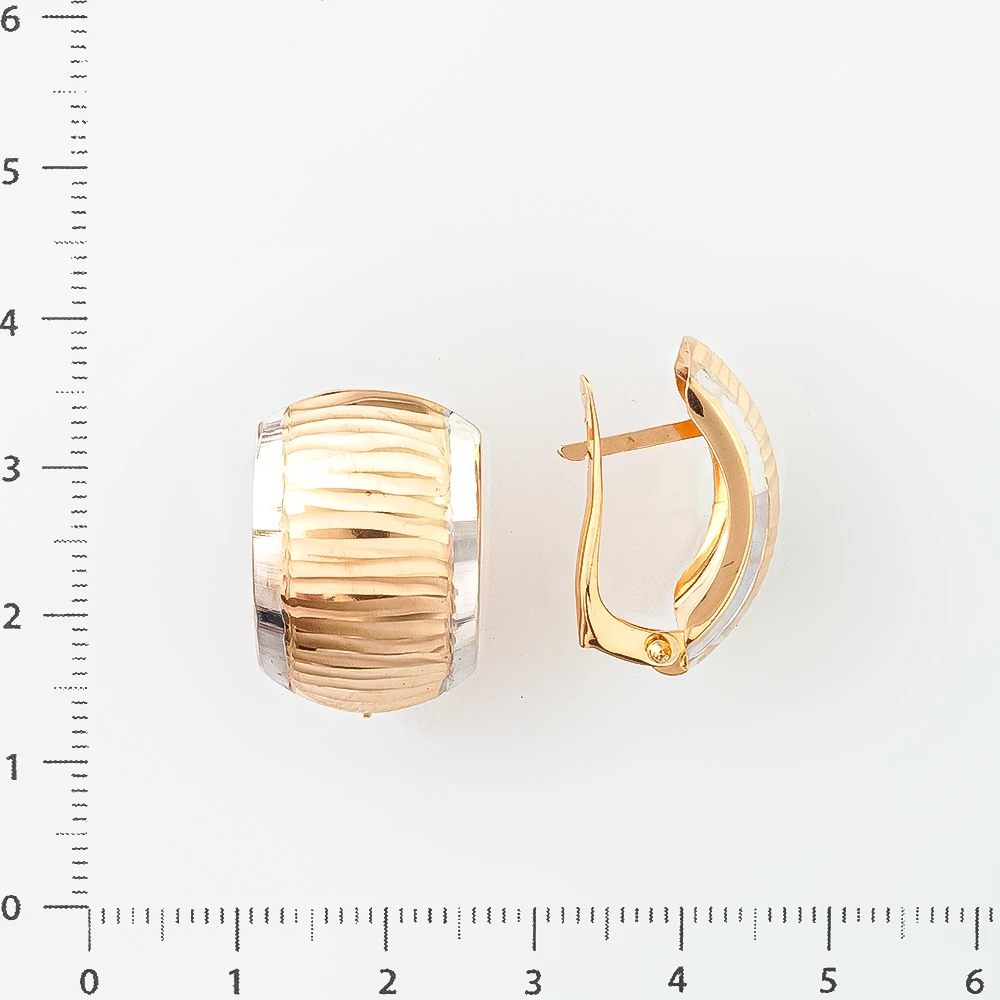 Серьги из красного золота 585 пробы