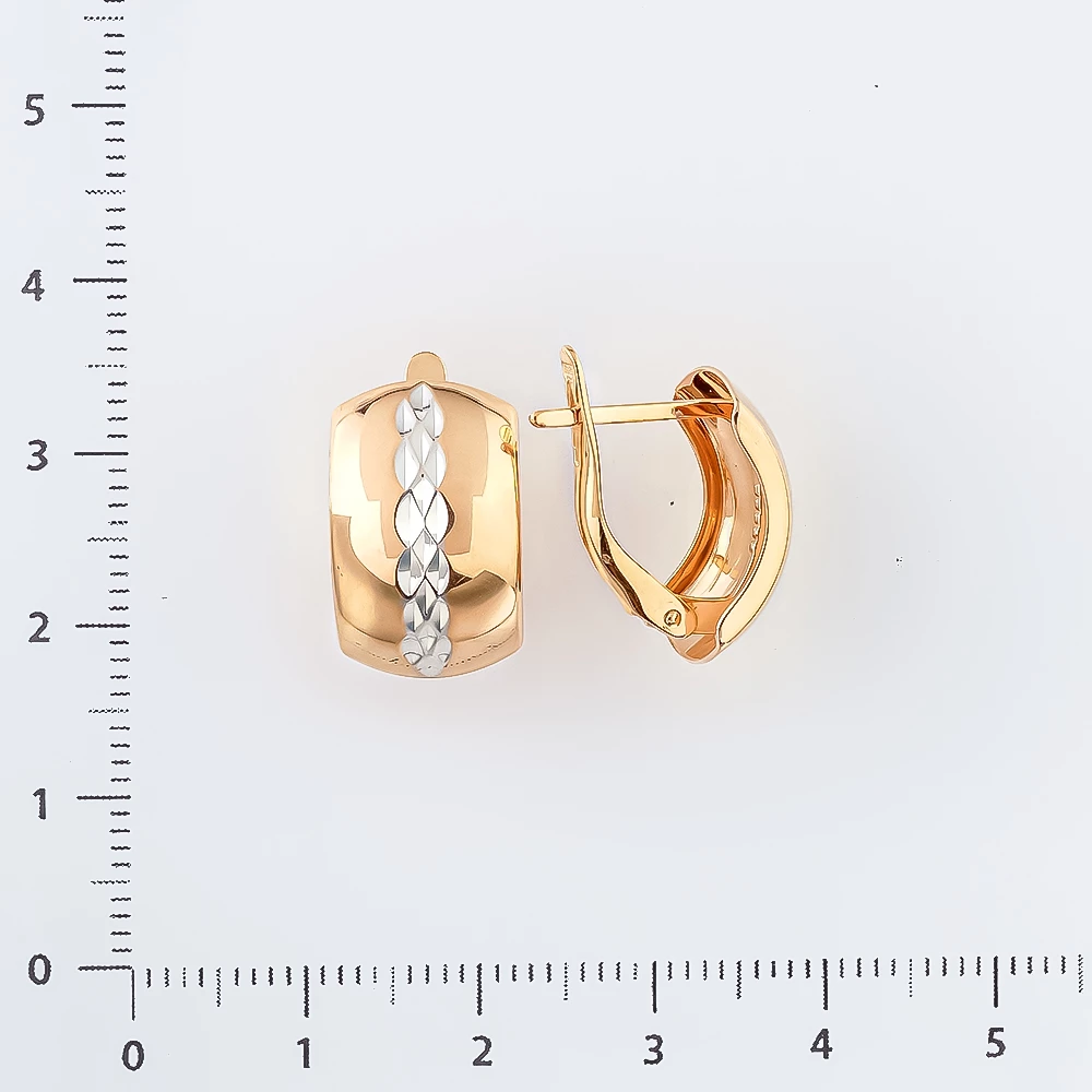Серьги из красного золота 585 пробы