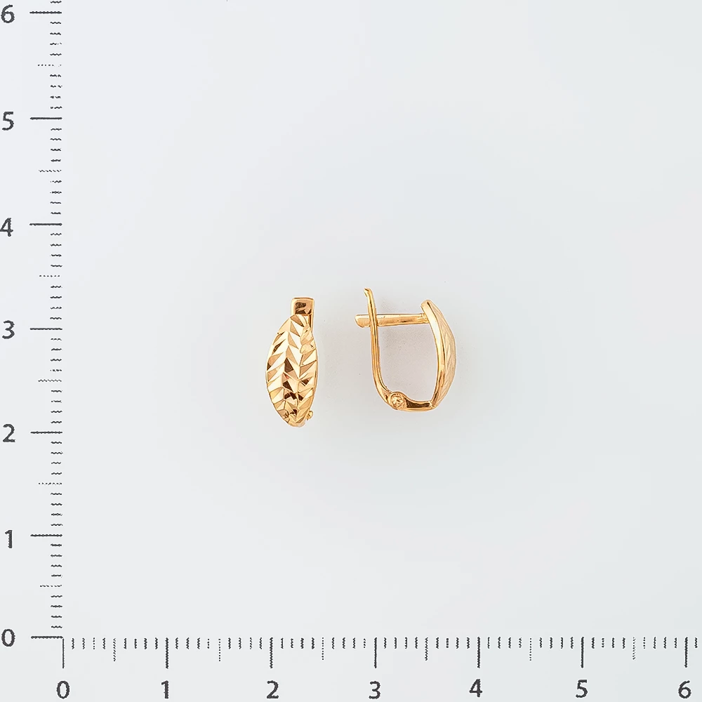 Серьги из красного золота 585 пробы