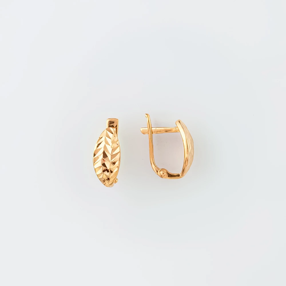 Серьги из красного золота 585 пробы