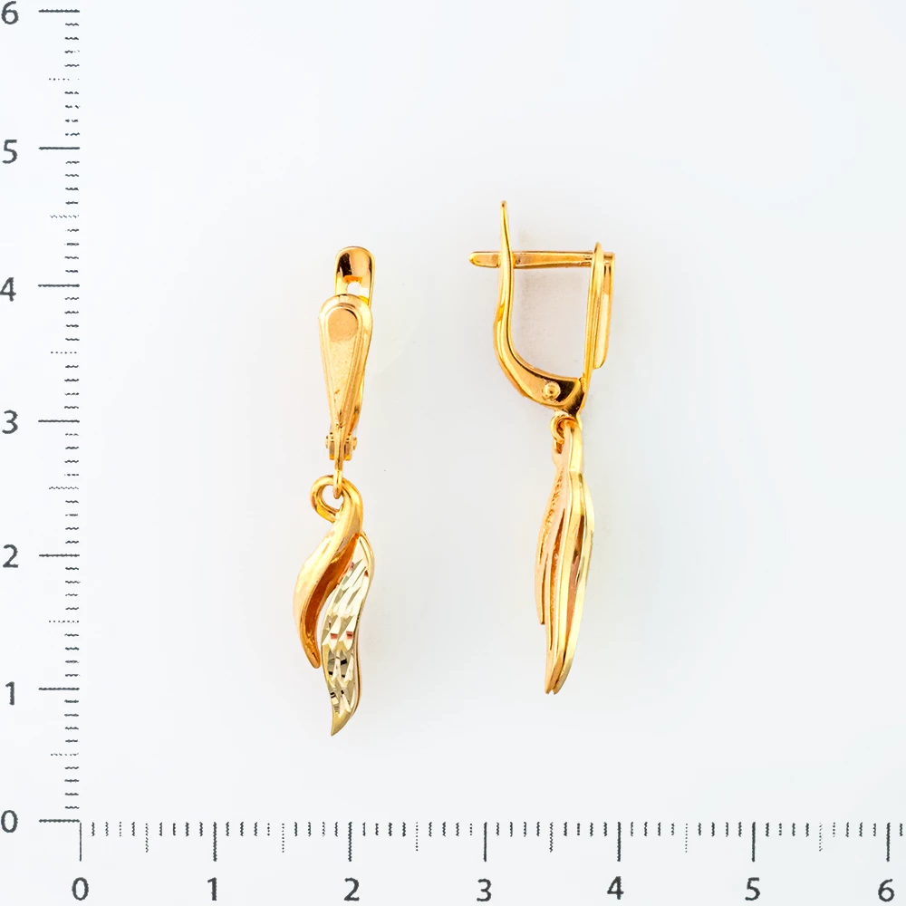 Серьги из красного золота 585 пробы