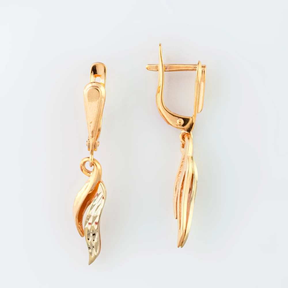 Серьги из красного золота 585 пробы