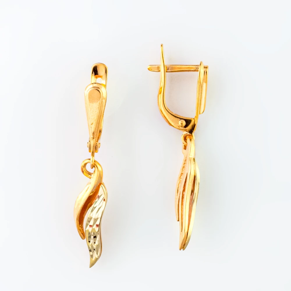 Серьги из красного золота 585 пробы