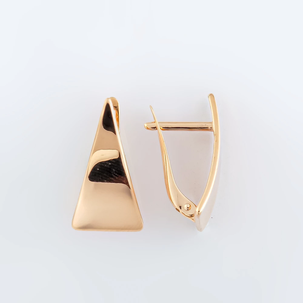 Серьги из красного золота 585 пробы