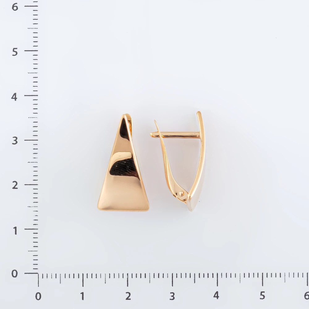 Серьги из красного золота 585 пробы