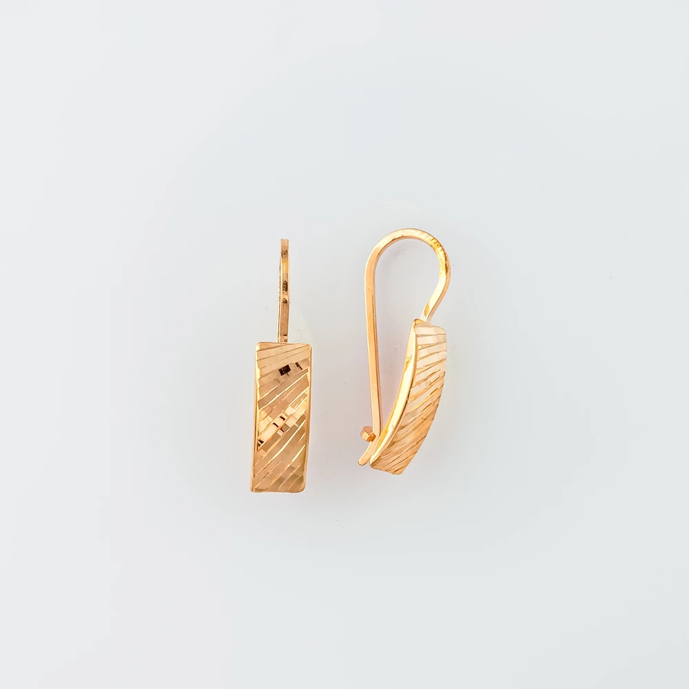 Серьги из красного золота 585 пробы