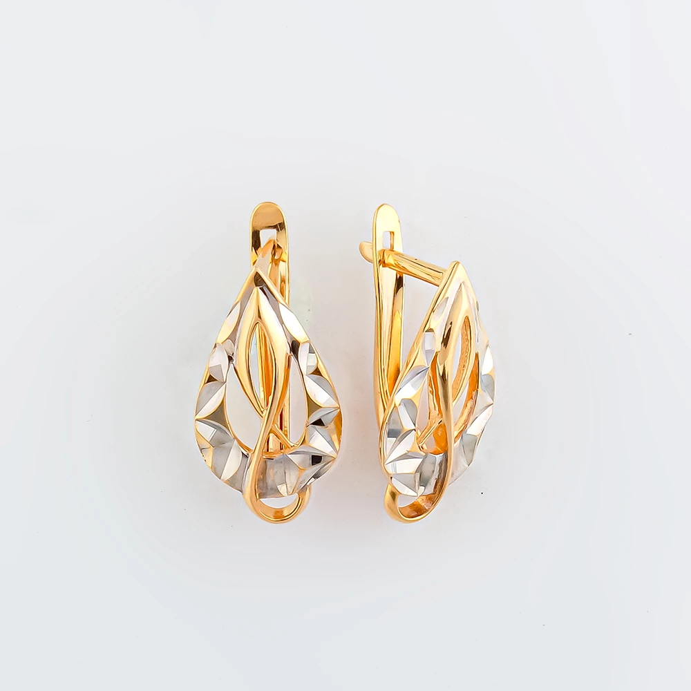 Серьги из красного золота 585 пробы