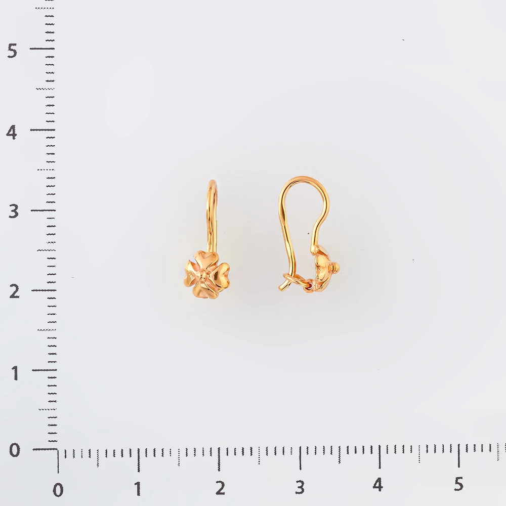 Серьги из красного золота 585 пробы