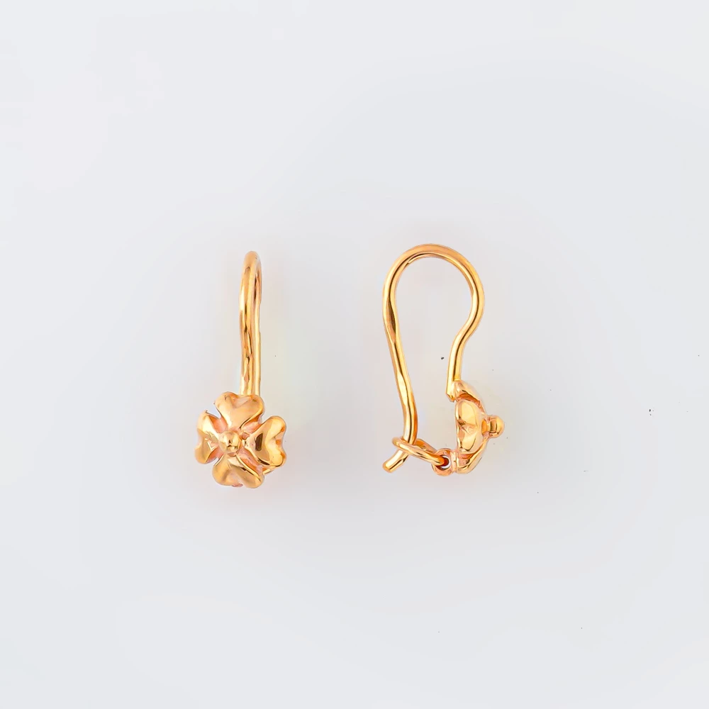 Серьги из красного золота 585 пробы